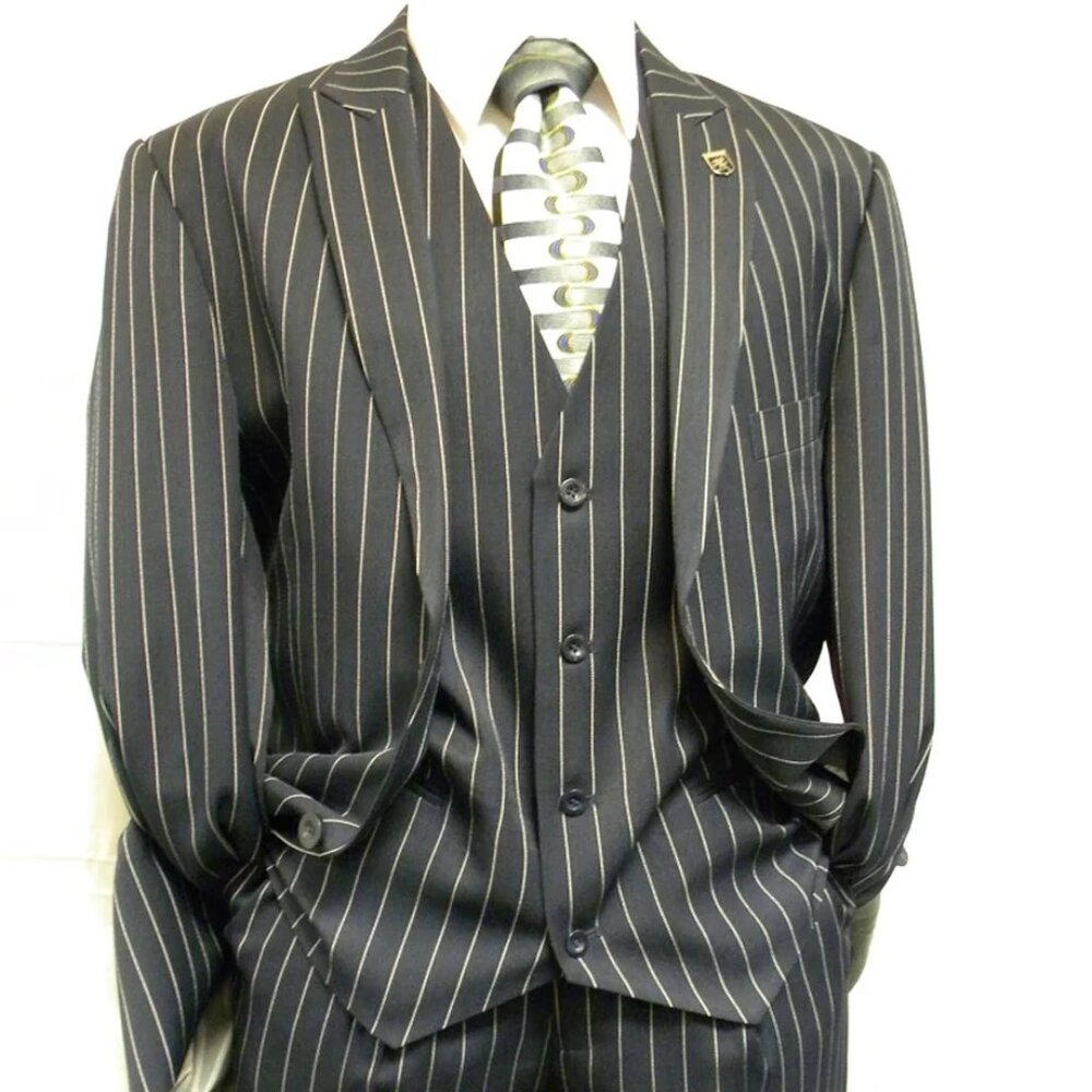 Mix and Match Suits 2 Buttons Men suit separates Pinstripe Dress Suit